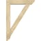 Ekena Millwork Traditional Slat Rough Sawn Bracket w/ Offset Brace, Douglas Fir, 6"W x 28"D x 40"H BKT0604X28X40TRA06RDF - alternate 4